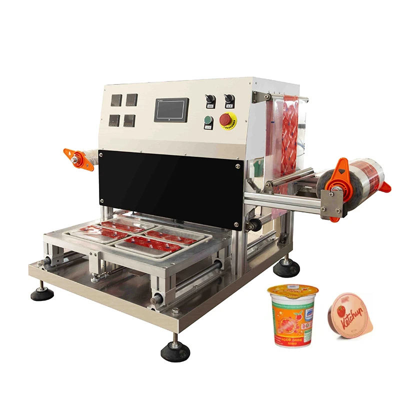 Model Factory Direct Sale Automatic Continuous Vacuum Sealing Machine With Nitrogen Gas Filling Flush Sealing Machine