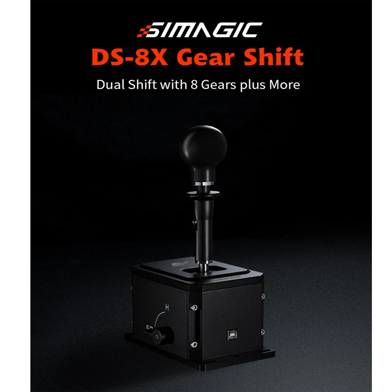 PC USB Simulation Game H Gear Shifter for Simagic DS-8X for ETS2 Simracing Racing Game with Sequence 6+2+R