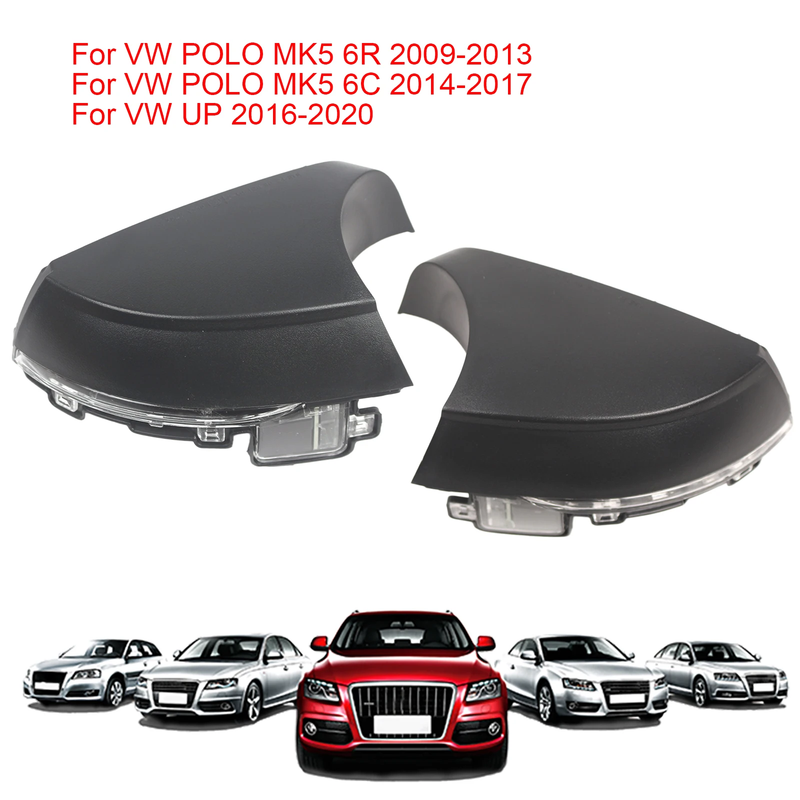 Side Mirror Blinker Sequential Lamp for VW POLO MK5 6R 2009-2013/6C 2014-2017 Mirror Turn Indicator Blinker Lightweight