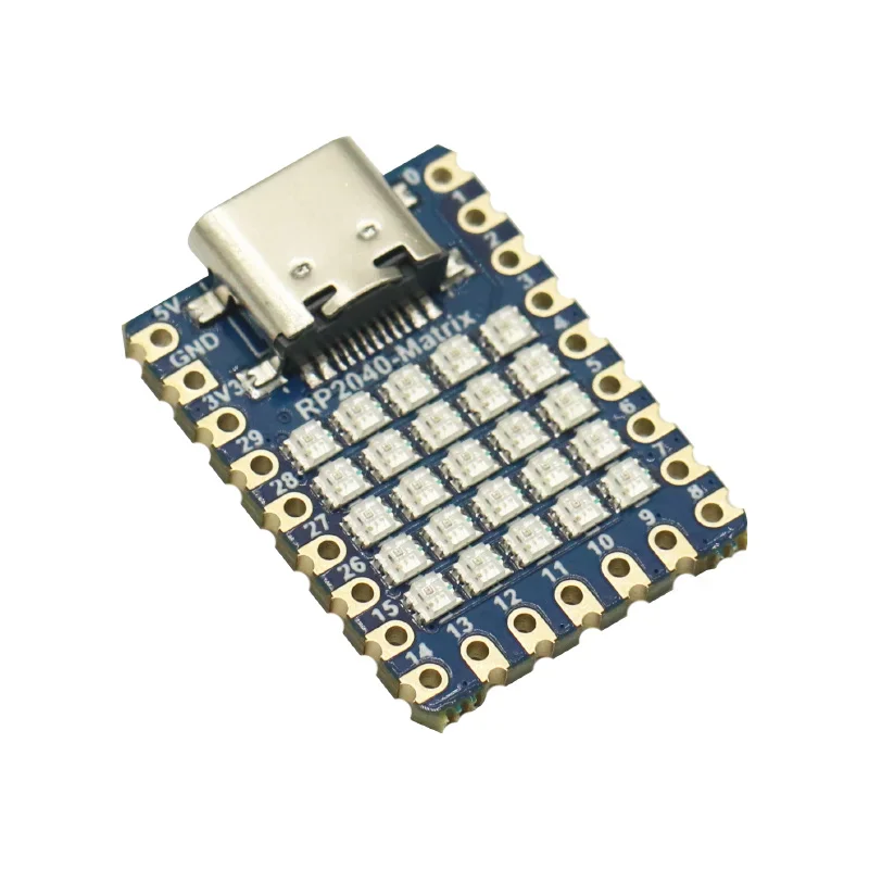 

1PCS RP2040 Pico Mini Development Board 5 × 5 RGB LED Matrix Module RP2040-Matrix NEW