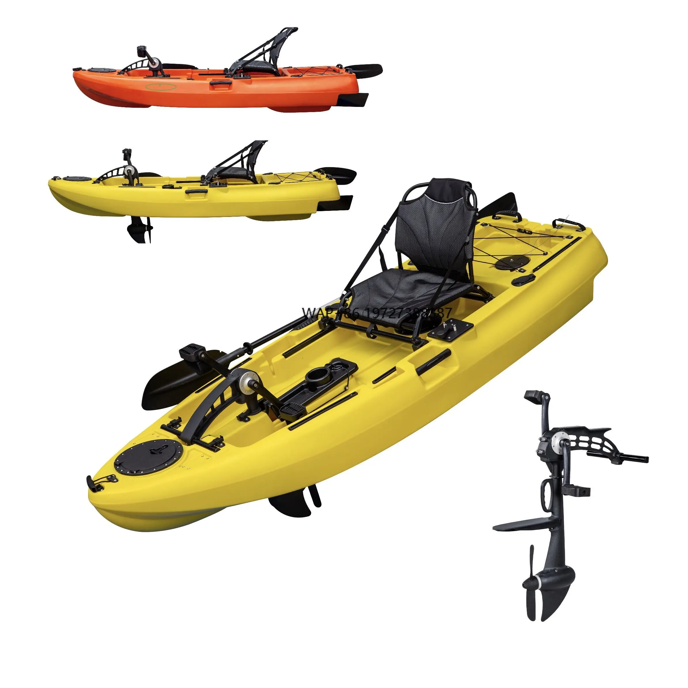 

Kayak Pesca Con Pedal Drive Fishing Kayak Sit on Top with Electric Motor Trolling Fishing Kayak