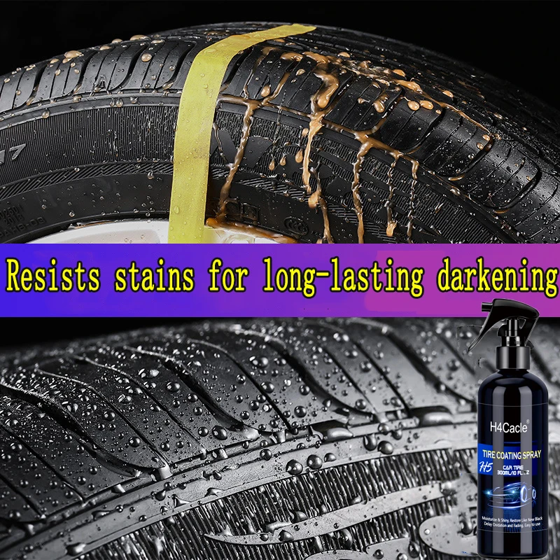 H5 Car Tire Wax Tire Brightener Blackening Durable Tire Coating Agent Cleaning and Maintenance Anti-aging Polish tyre polish