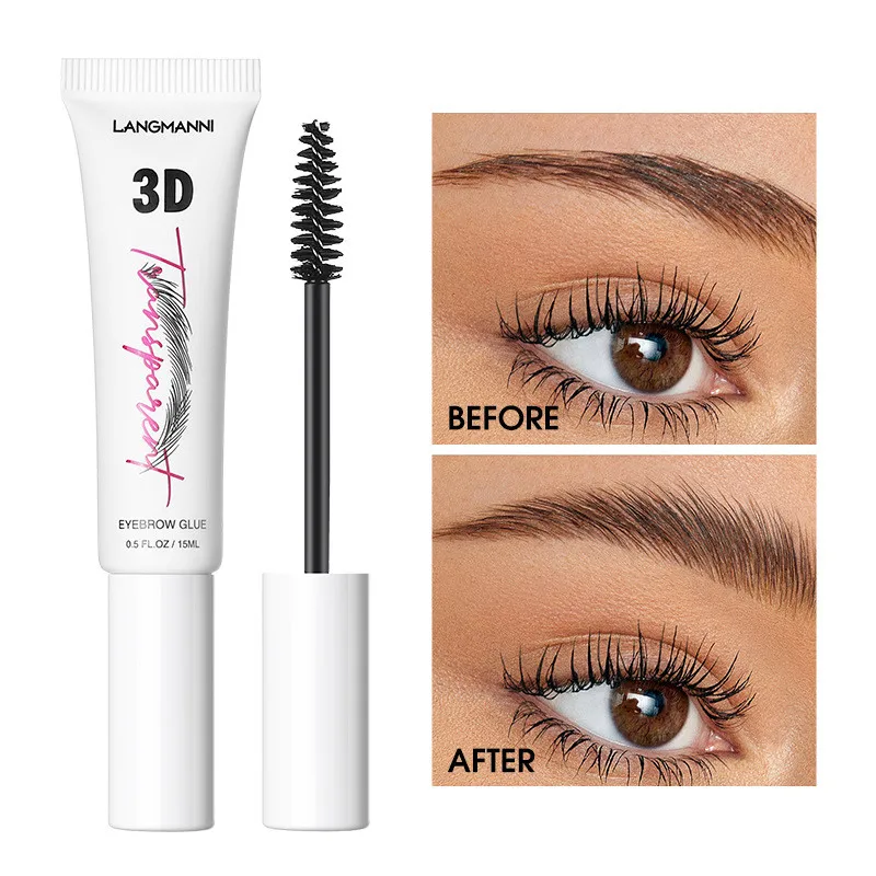 

3D Eyebrow Glue Waterproof Eyebrow Style Gel Professional Makeup The Brow Glue Extreme Hold Eyebrow Gel Brow Fixer Eyebrow gel