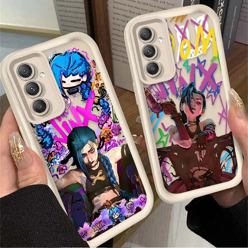 Case for Samsung Galaxy S25 S23 S24 Ultra S22 S21 Plus FE 5G A54 A34 A14 A73 A53 A33 5G Hot Arcanes J-Jinx Graffiti Soft Cover