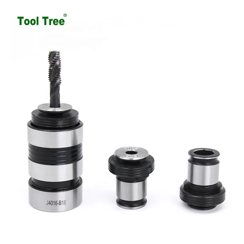 Tool Tree 40Cr Machine Tools Quick Change Type Tapping Collet Set M3-M16 Tapping Drill Chucks J4012/J4016 for Drilling Machine