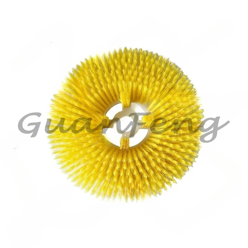 Electric photovoltaic panel cleaning brush for solar roof surface cleaning