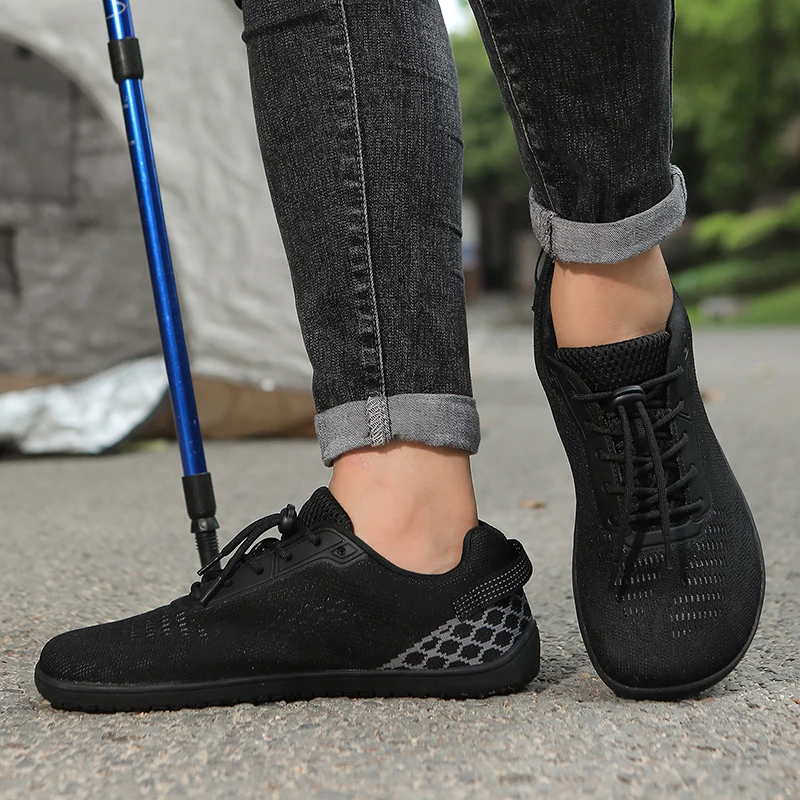 أحذية رجالية بمقدمة واسعة قابلة للتنفس، أحذية رياضية بمقدمة واسعة للجنسين، أحذية كاجوال شبكية محبوكة، أحذية جري خفيفة الوزن للاستخدام في الهواء الطلق #5