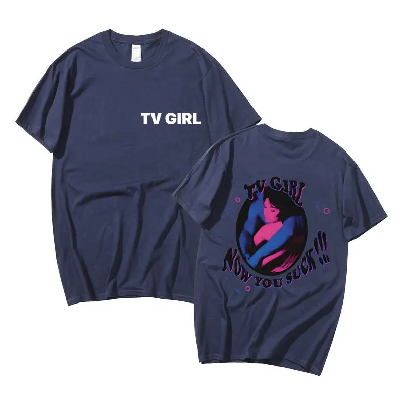 الرجال والنساء عادية المتضخم تي شيرت ، الذي يكمن الألبوم بواسطة التلفزيون فتاة كلمات ، لا يسمح أغنية الطباعة ، الذكور الموضة تيز