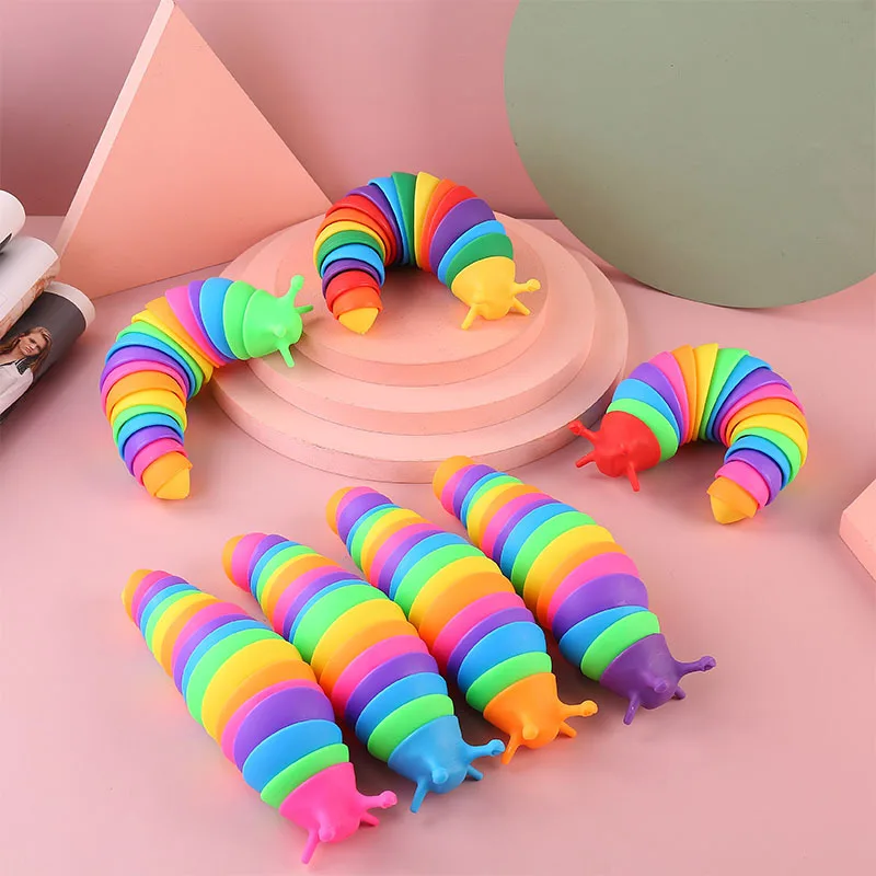 Hot Selling Novel Slug Decompression Caterpillar Slug Creative Quirky Simulation Puzzle Stress Relief Snail Children\'s Toy