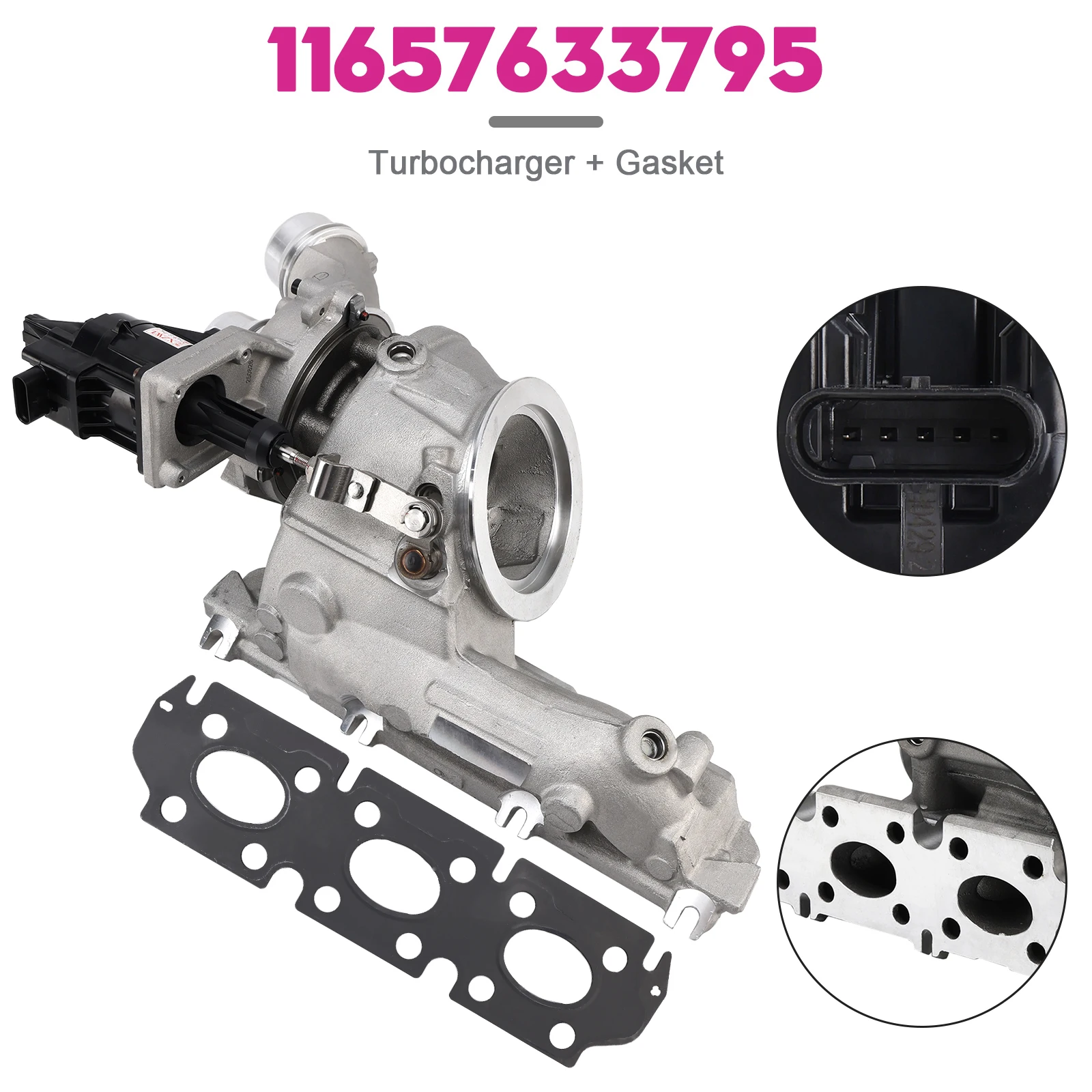 Artudatech 11657633795 Turbolader + Dichtung für BMW 116i 118i 218i 318i 418i Benzin 2015+ – Detail 1