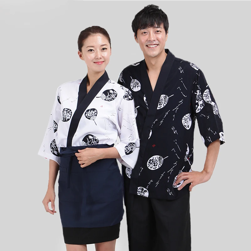 Japan Catering Frauen Koch Einheitliche Hotel Beruf Küche Jacke Küche Winehouse Chef Shirt Sushi Restaurant Kellner Overalls kochjacke  kochjacke  kochjacke herren  koks kleding