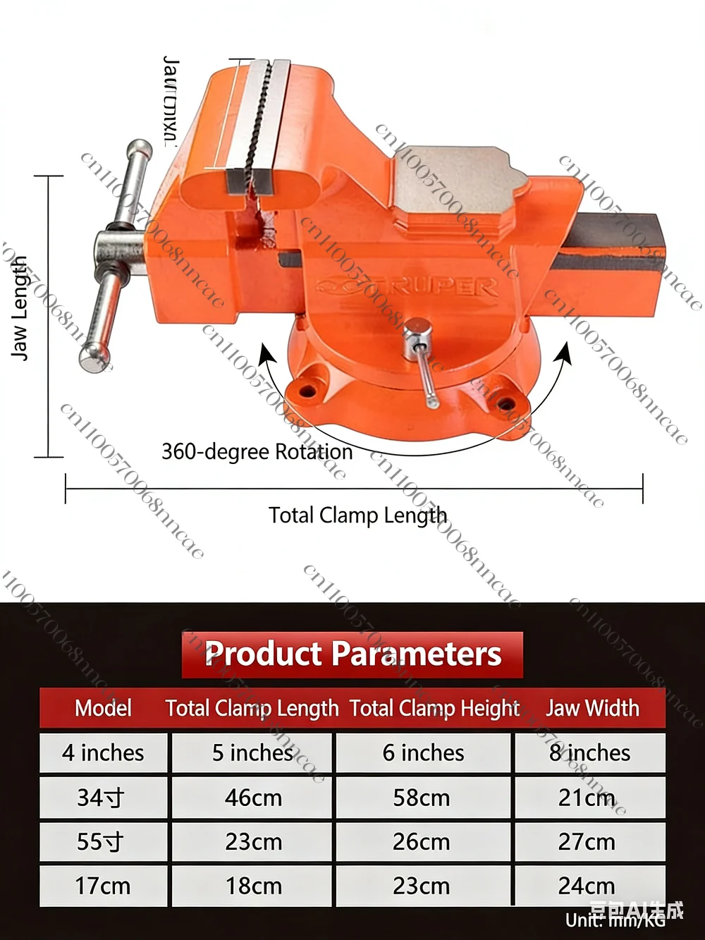 4/5/6 Inch Heavy Duty Bench Vi - Bench Vise Swivel ulasan dan harga