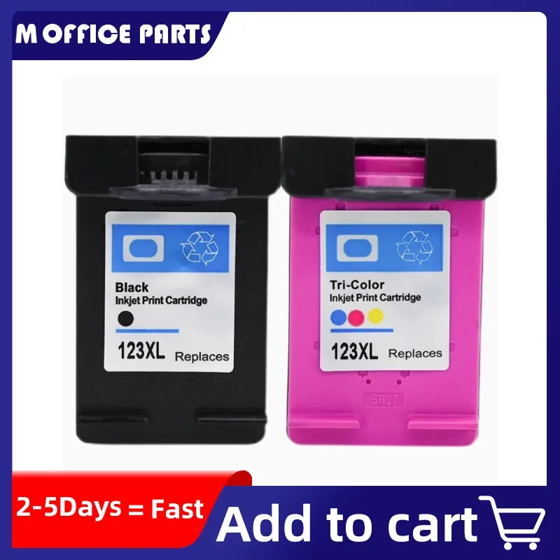 Compatible Ink Cartridge 123XL for HP 123 XL for HP123 Deskjet 1110 2130 2132 2133 2134 3630 3632 3637 4513 Printer