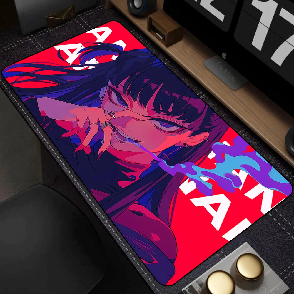 Pink Anime Girl Mouse Pad Large PC Kawaii Gamer Cabinet Keyboard Rug Pc Computer Accessory Mousepad Laptop Gaming Desk Mat Best