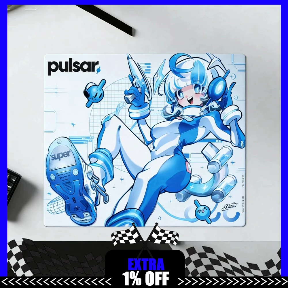 PAN Esports Pulsar By ARTIST Glass Gaming Mousepad  FPS Both Speed And Smoothness Mouse Pad For TTK APEX CSGO PC Accessories