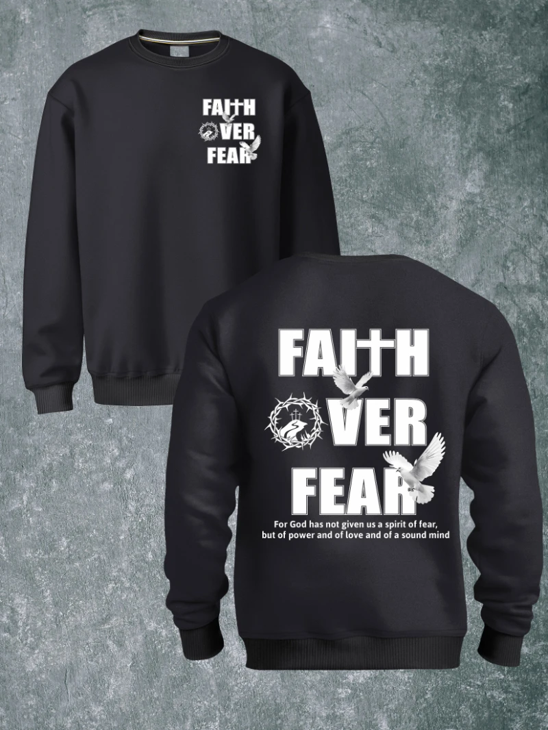 

Peace Polyester Fiber Polyester Fashionable 2025 Autumn and Winter Round-neck Hoodie Is for Both Men and Women Top