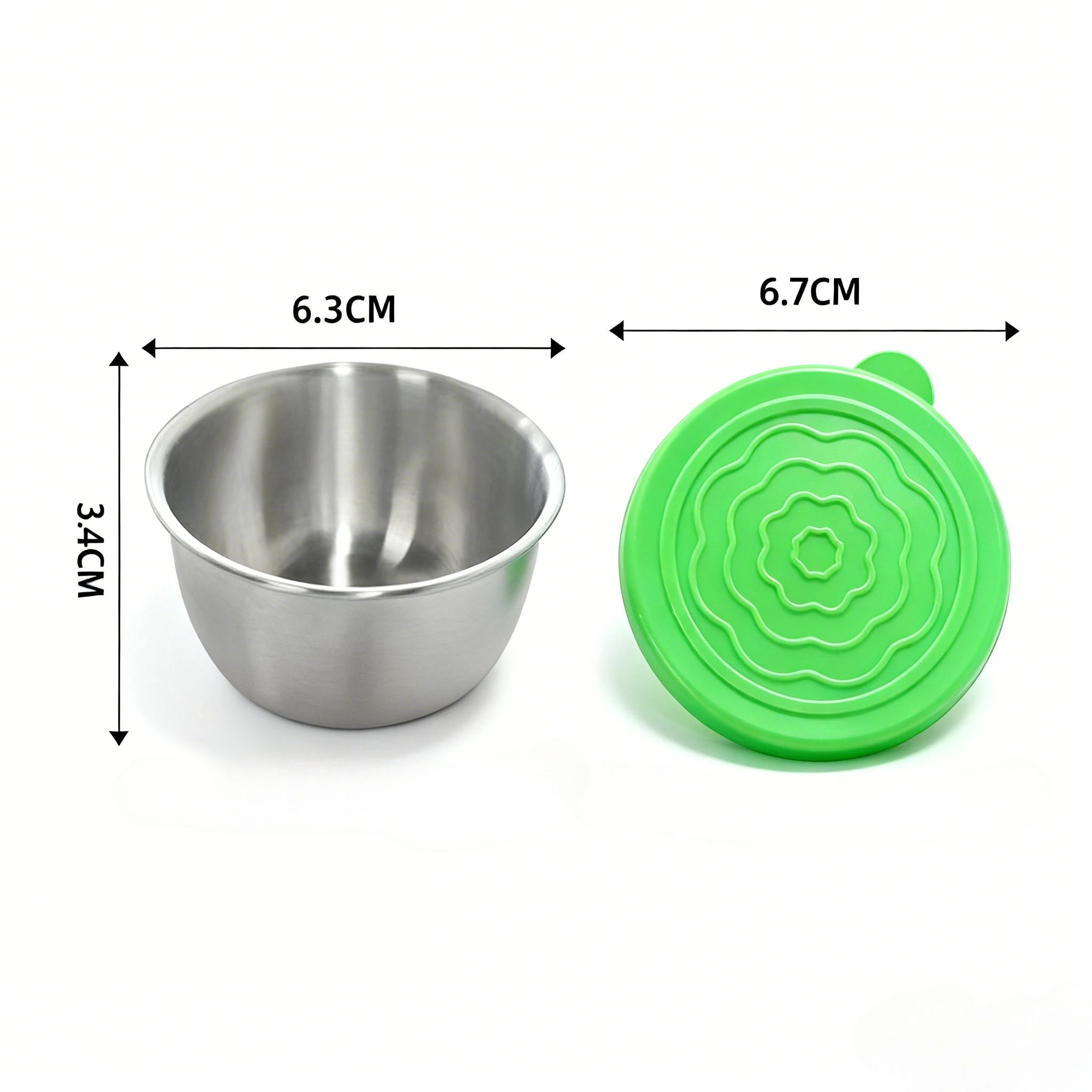 12 Stück Lebensmittelbehälter aus Edelstahl 304 mit auslaufsicheren Deckeln – spülmaschinenfeste Salatdressingbecher für die Zubereitung von Mahlzeiten, Bento und Picknick – Detail 1