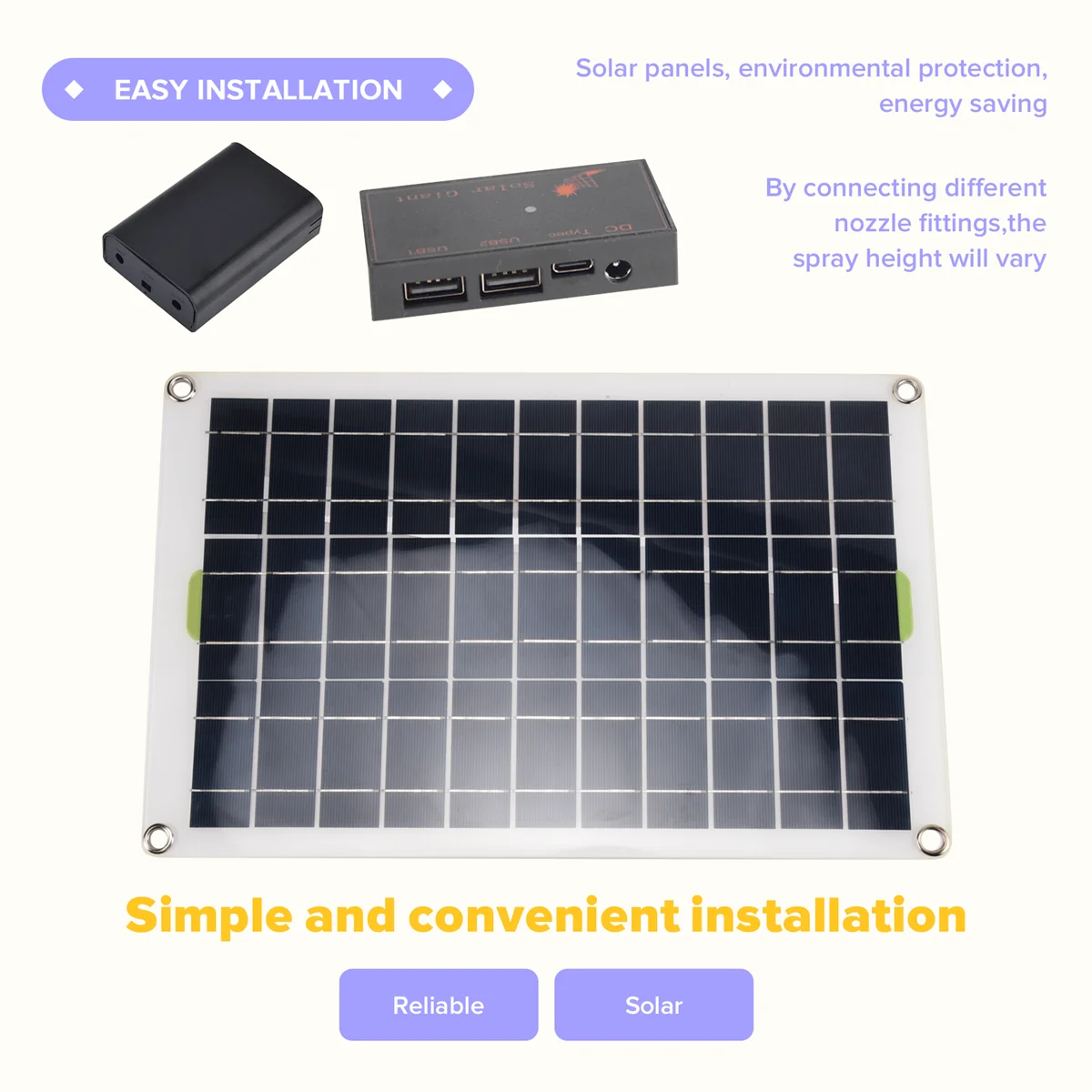 【En stock】 Bomba de agua solar de 50 W 800 L/H DC12V Bomba de fuente de agua solar de poco ruido para jardín familiar Fuente de agua Pum de riego