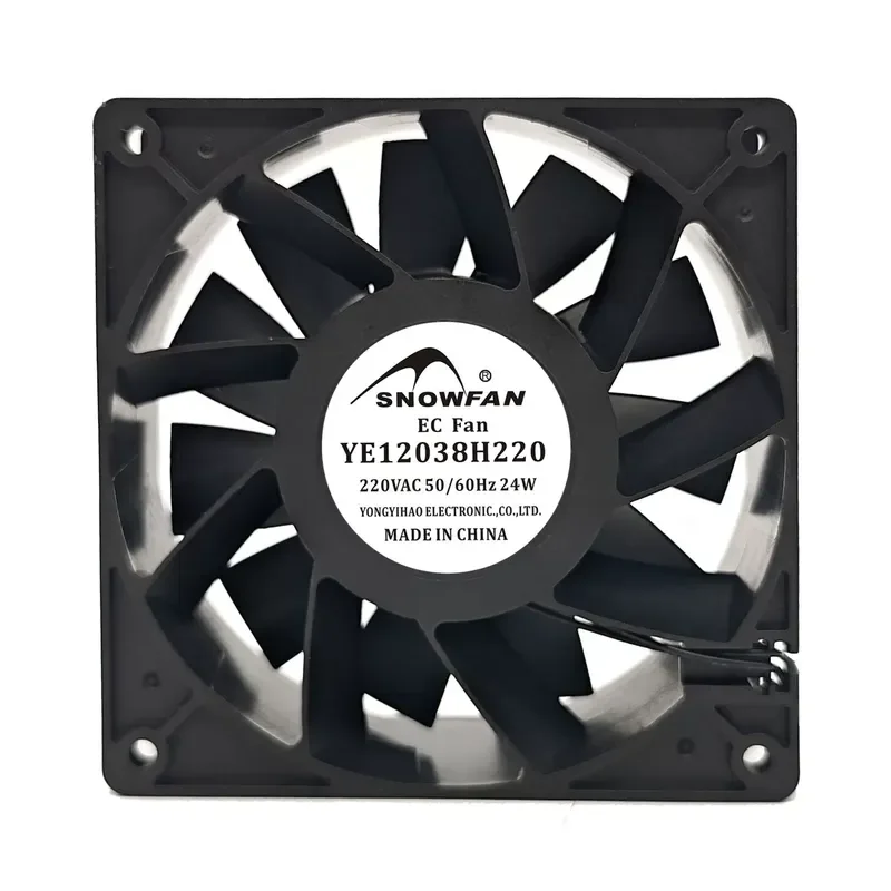 for SNOWFAN New Original 6 8 9 12CM AC 110-220V Universal EC Cabinet Variable Frequency Cooling Fan