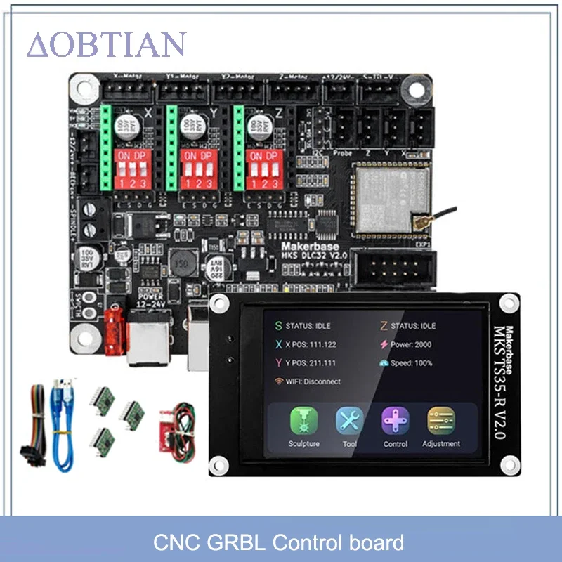 

MKS DLC32 V2.1 Offline Controller 32bits ESP32 WIFI GRBL TFT Touch Screen for Desktop Laser Engraving Machine