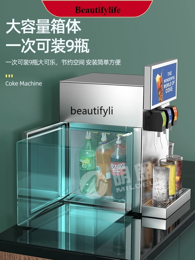 

E132 Commercial Small Cup-Dividing Spot Adjustment Cold Drink Machine Three-Valve Buffet Carbonic Acid Automatic Beverage Machin
