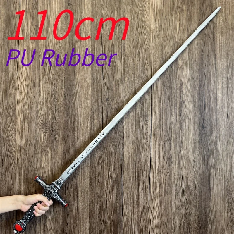 WW القرون الوسطى الغربية السيف فارس السيف 1:1 أسلحة تأثيري ناسير الفضة السيف المحارب هالوين السلامة بولي المطاط المطاط نموذج هدية