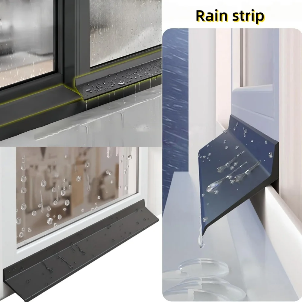1 Stück 43mm/50mm Universeller Selbstklebender Fenster- und Türdichtungsstreifen Zugluftstopper Gummi-Wetterschutzstreifen Schalldämmung Winddicht