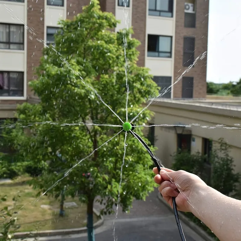 67 pcs Water Flow Control Nozzles, Efficient Water Saving, suitable for Vegetable Garden Sprinkling, Green 8-Hole Design