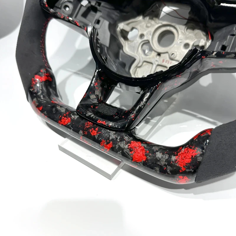 Factory Customization for MK7 Mk6 Old Model Upgrade Forged Carbon Fiber Car Steering Wheel - Detail 1