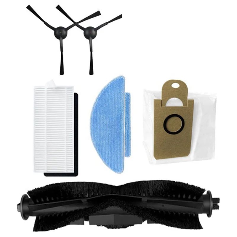 A74G-Complete Vacuum Cleaner Upgrade For Medion X20 SW+/MD 11415, X21 SW+/MD 11500: Main Roller, Side Brush, HEPA, Mop