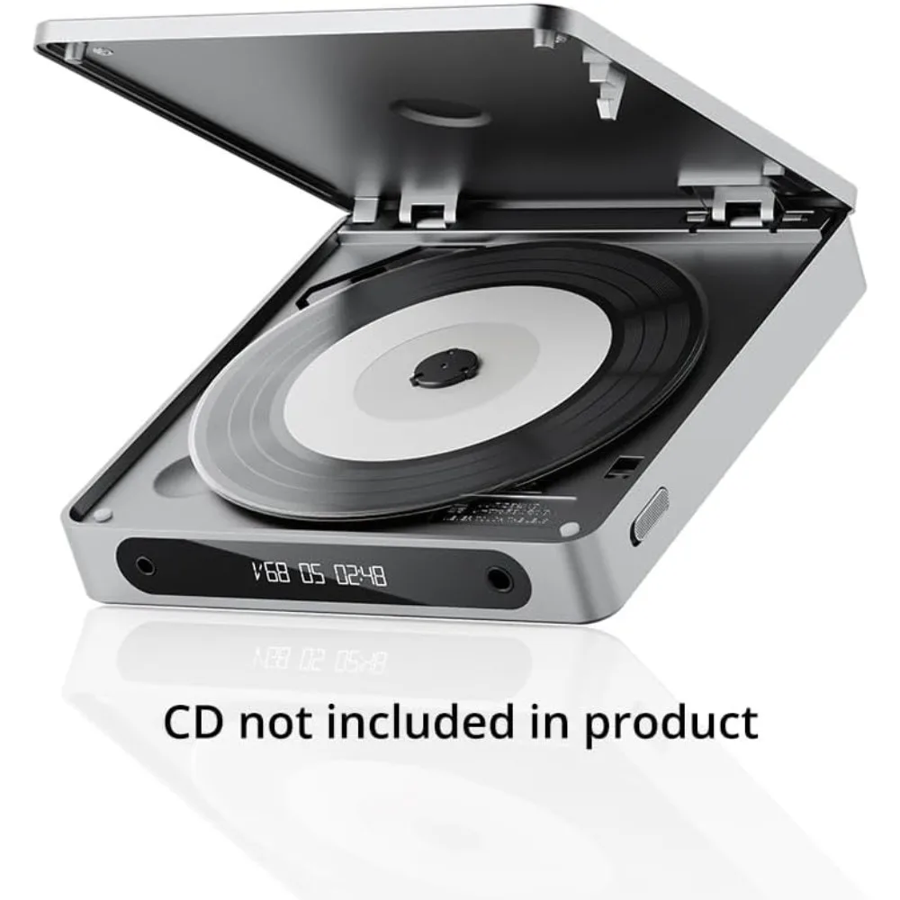 -For DM13 Portable Stereo CD Player USB Ripping Optical Coaxial 3.5mm 4.4mm Output Bluetooth Silver Filing Cabinets^