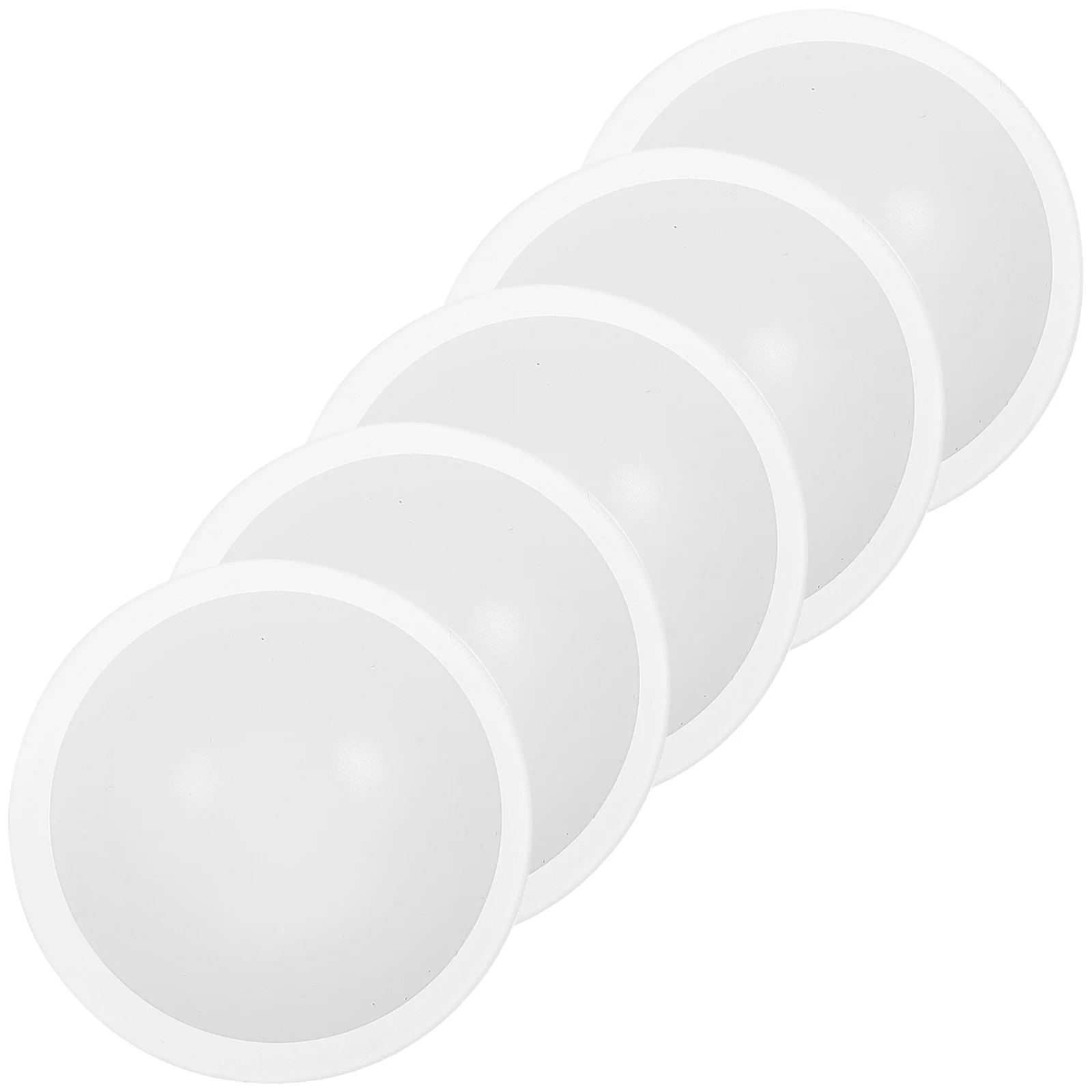 

5pcs Silicone Bottle Stoppers White Safe Light Wear Sealing Covers for Salt Pepper Water Beverage Bottles Picnic Kitchen