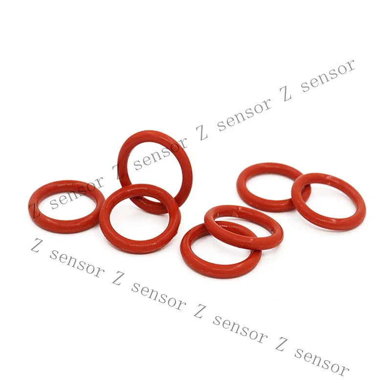 Z+ 1.5mm Cross Section Food Grade Red Silicone Rubber O-Ring Gasket Sealing Washer