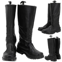 Geralt Cosplay Fantasy Shoes Black Boots TV Wizard Disguise Costume Accessories Men Disguise Roleplay Footwear Halloween