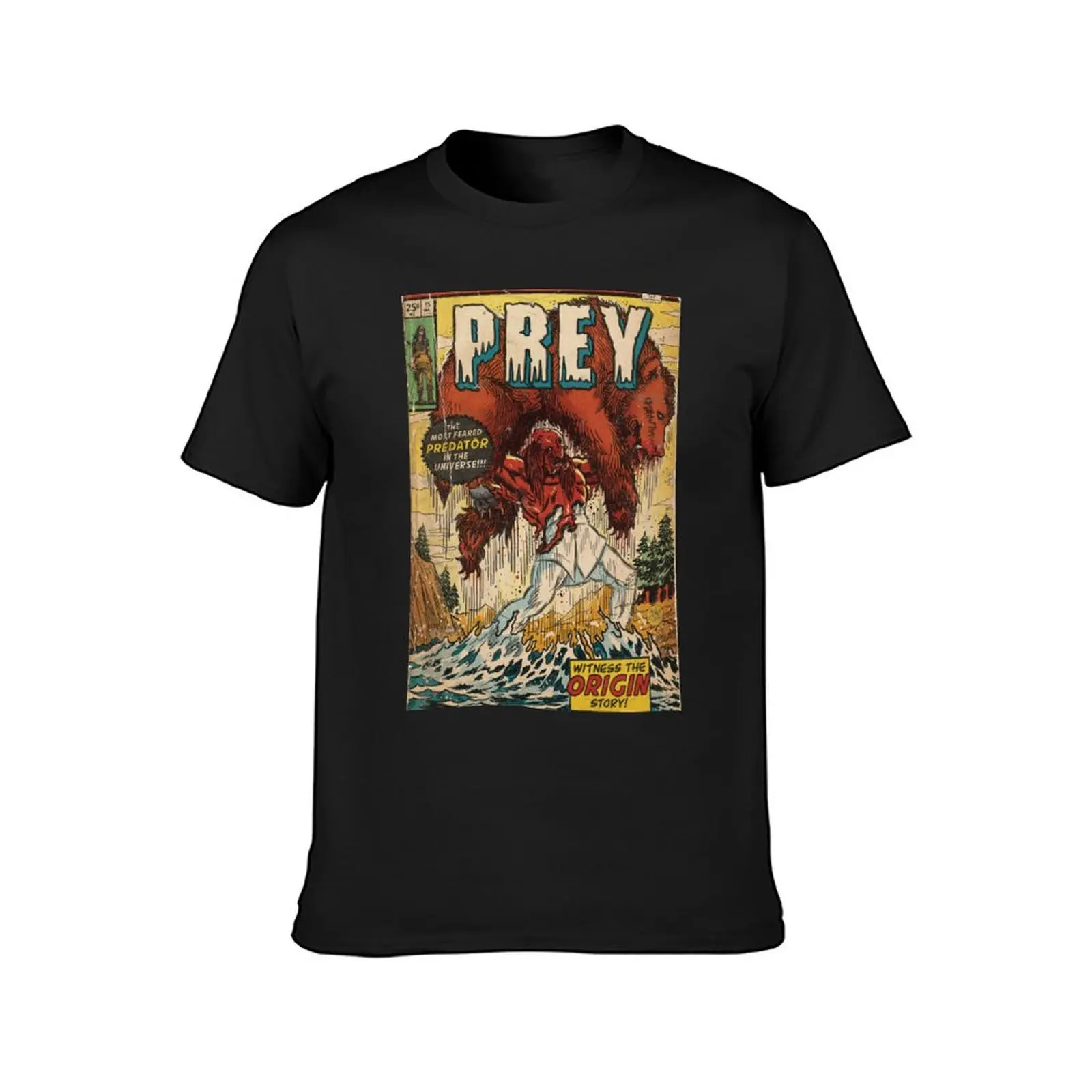 PREY Vintage Comic Book Fan Art T-Shirt plain plus sizes plain white t shirts men