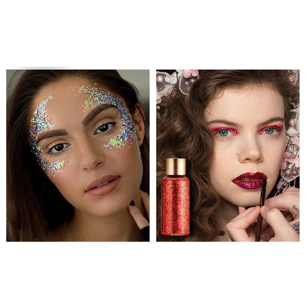 Glitter Eye Shadow Sequin Diamond Jewels Rhinestones Nail Hair Body Face Stickers Lotion Party Festival Stage Makeup Cosmetics