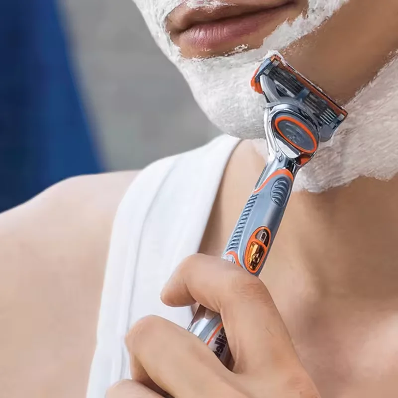 4/8/12 قطعة شفرات حلاقة جيليت، لشفرات حلاقة سلسلة جيليت فيوجن 5، شفرات حلاقة جيليت للرجال، ستانلس ستيل