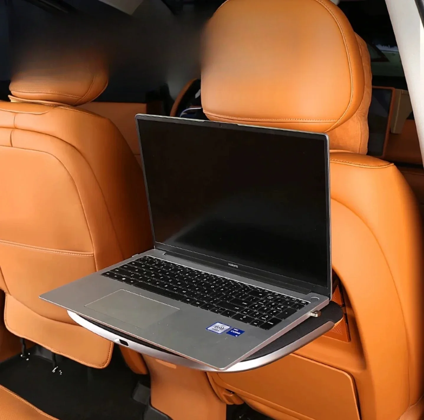 For Leapmotor C10 / C16 Car Seat Back Electric Small Table Panel Led Ambient Light Wireless Charger Foldable Laptop Table Plate detail image 4