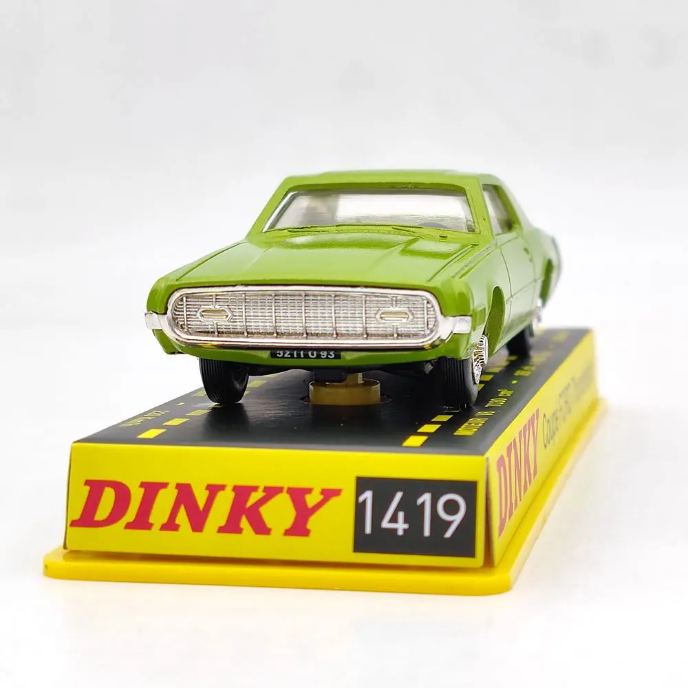 1/43 Atlas Dinky toys 1419 COUPE THUNDERBIRD Green Diecast Models Toys car Gift Collection