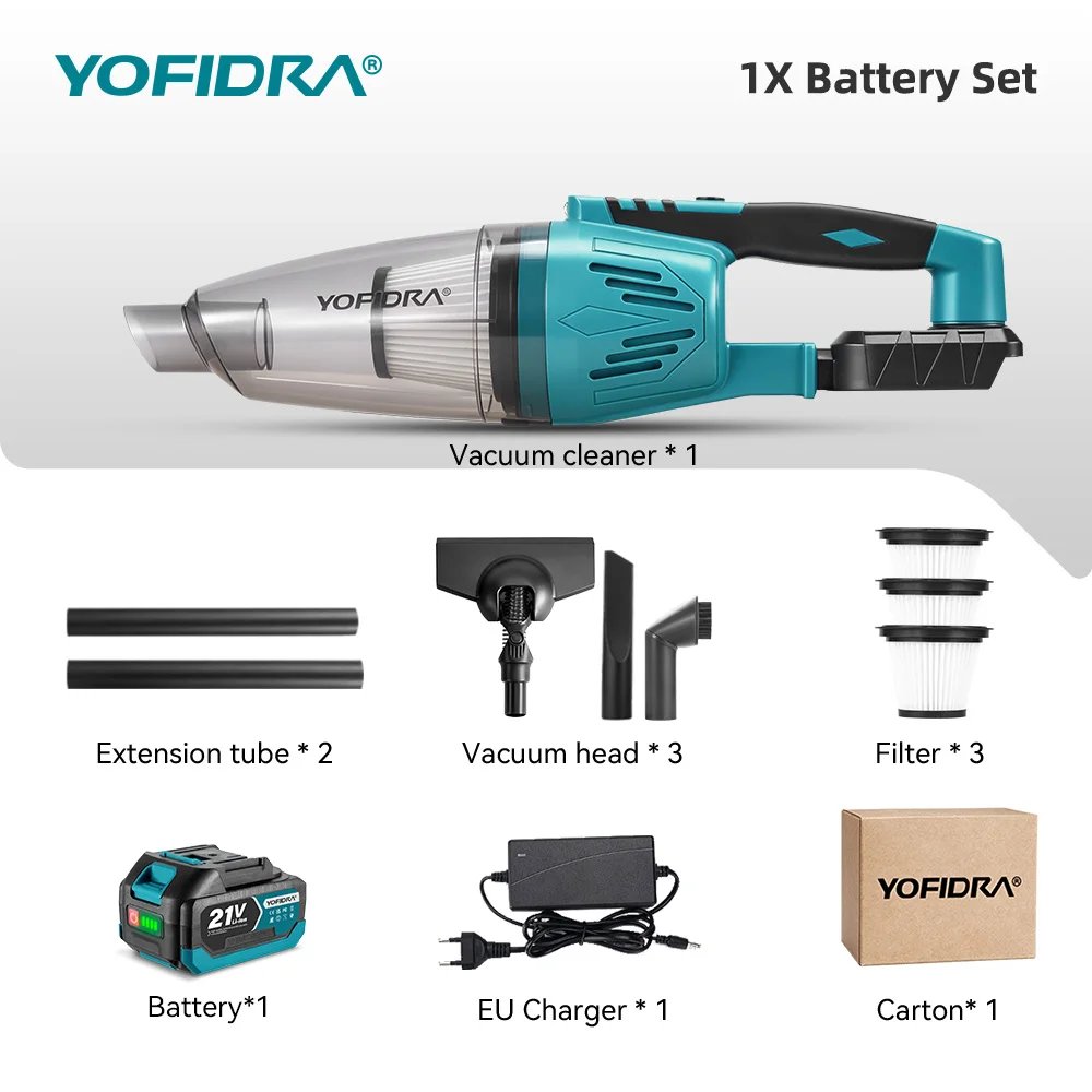 YOFIDRA 2 in 1 電動コードレス掃除機 ポータブル充電式 家庭用掃除機
