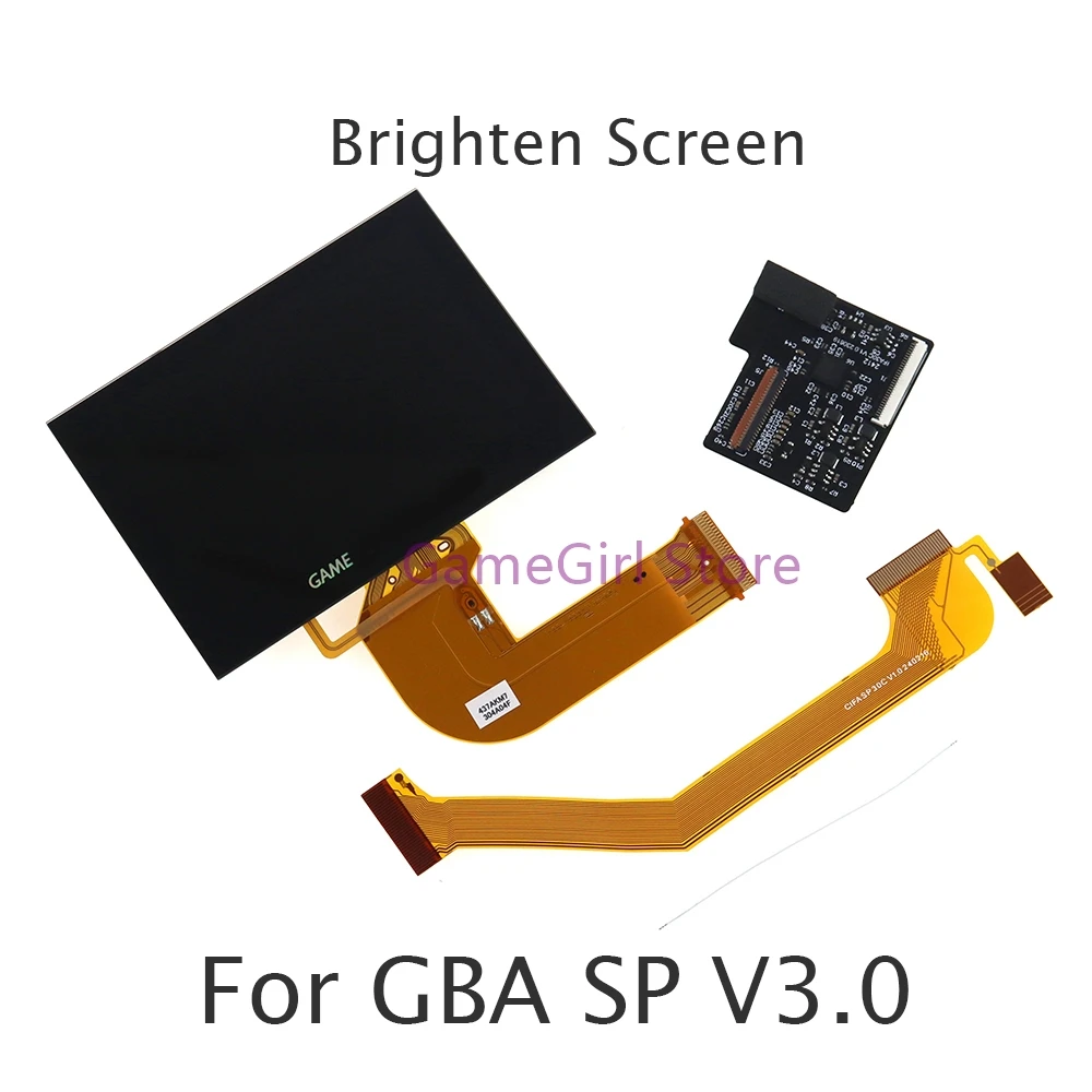 

5sets For Nintendo GameBoy Advance SP GBA SP V3.0 AGS 101 IPS LCD Backlit Brighter Highlight Screen Repair Replacement