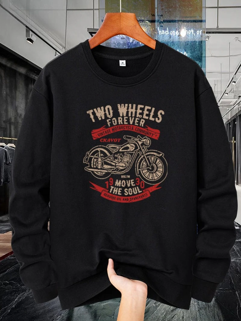 

Осень-зима 2025: толстовка с круглым вырезом, мотоциклетная толстовка с круглым вырезом, элитная роскошь для мужчин и женщин, топ Y2k