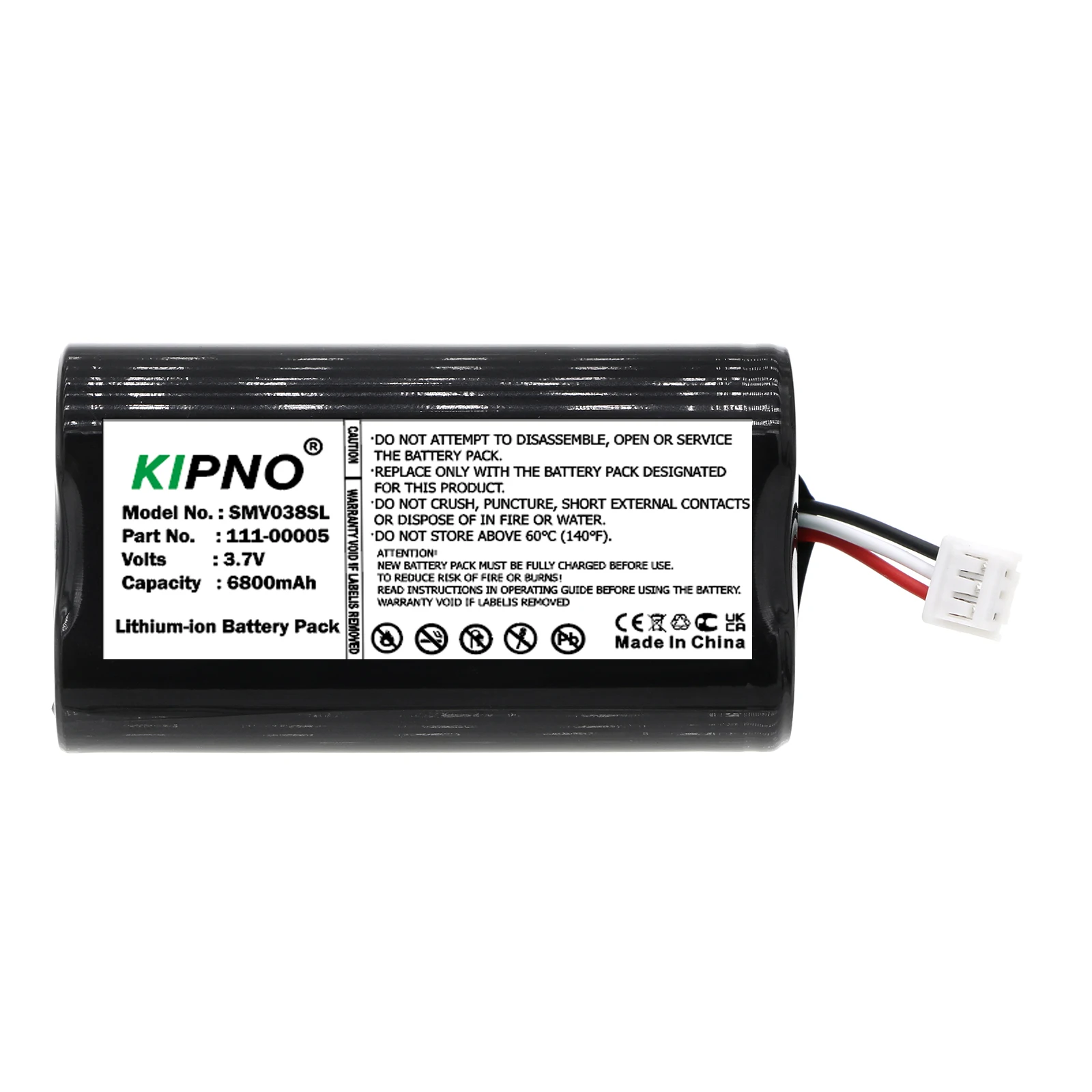 KIPNO 3.7V 6800mAh Replacement Speaker Battery 111-00005 IP-038535-101 for Sonos Roam