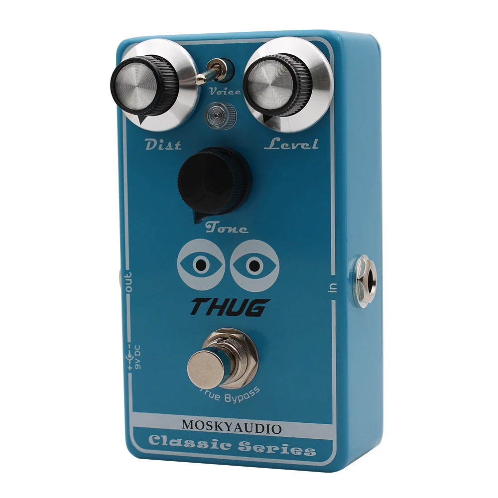 Mosky Thug High Gain Distortion Effect Pedal for Electric Guitar,3 Distortion Tone with Dist Level and Tone Control