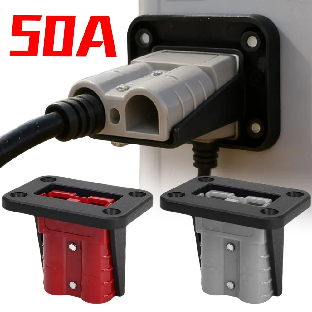 

Кронштейн для скрытого монтажа разъема Anderson 50A с пылезащитной крышкой для зарядки аккумуляторов погрузчиков и коннекторов кондиционеров