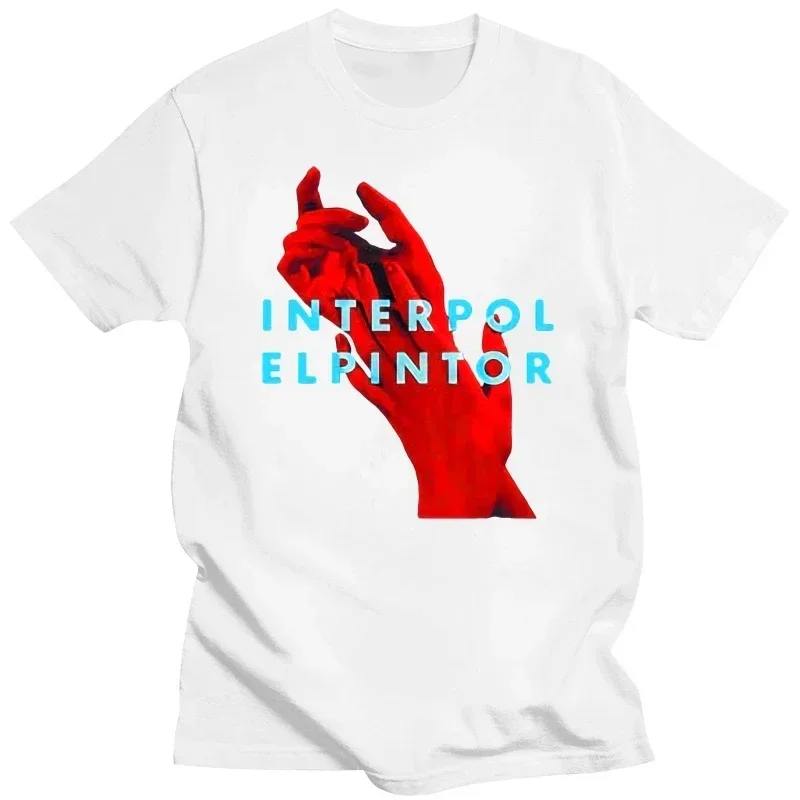 CC INTERPOL El Pintor Album Indie Shirts One Piece Rock Band Black White Men's T-shirt