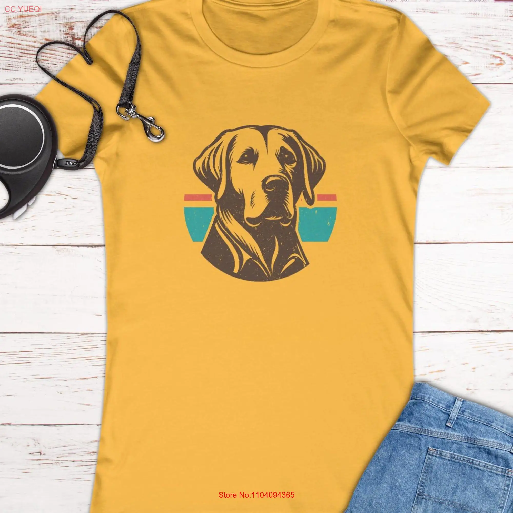 Retro Vibes Chocolate Lab T Shirt with 70s Flair Women's Favorite Cotton Sx S 2XL Best gift for labrador moms dog lovers