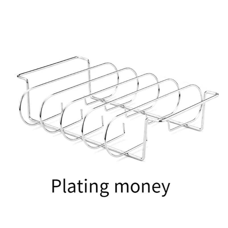 Non-Stick Stainless Steel Rib Rack For Grilling Holds 4 Rib Racks For Grilling Grill Racks Silverab13