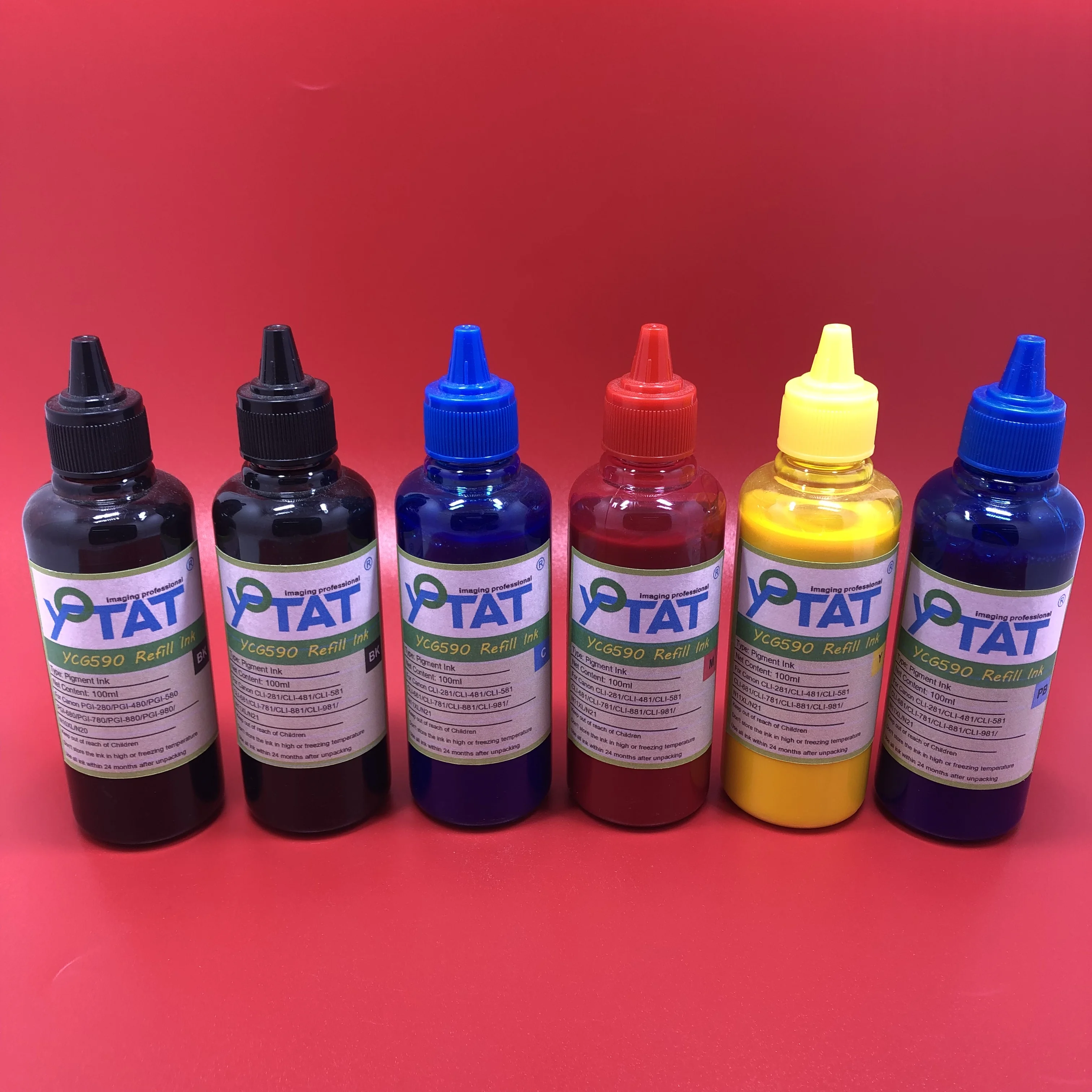 YOTAT Pigment Ink for Canon PGI-280 CLI-281 PGI-480 CLI-481 PGI-580 CLI-581 PGI-680 CLI-681 PGI-780 CLI-781 PGI-980 CLI-981 Inks