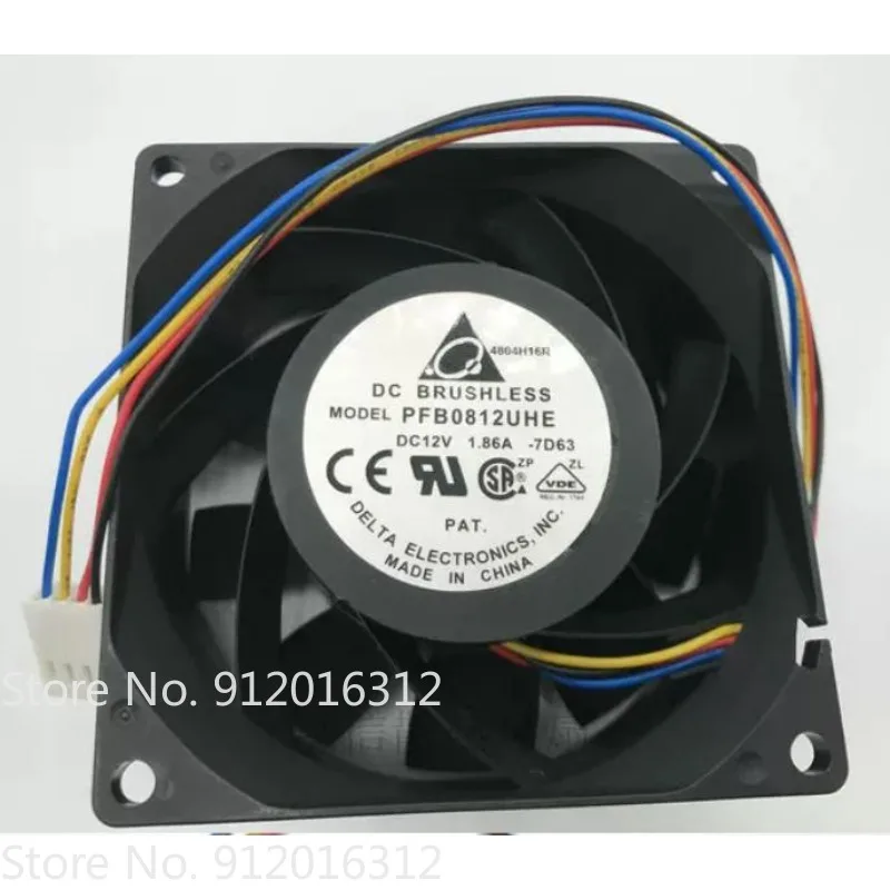 Original Fan 8038 PFB0812UHE DC12V 1.86A Cooling Fan 80 *80 * 38MM